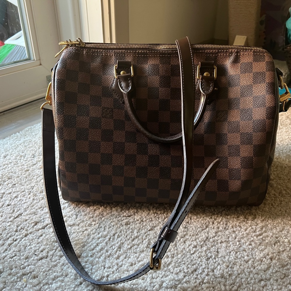 Louis Vuitton large cross body Speedy 30 - Picture 10 of 16